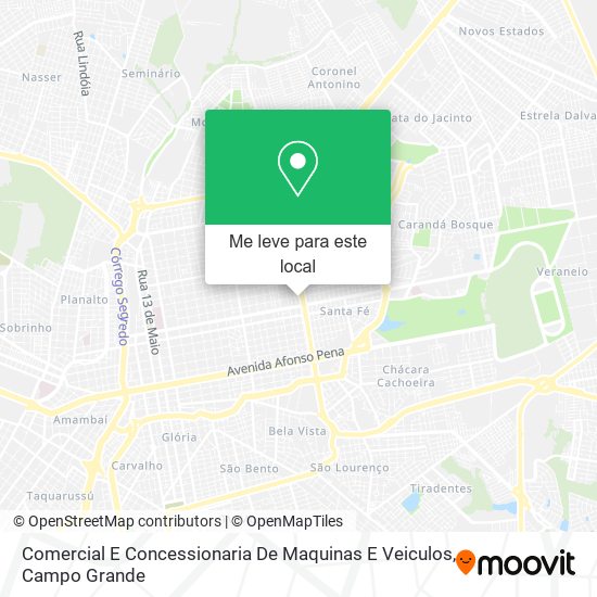 Comercial E Concessionaria De Maquinas E Veiculos mapa