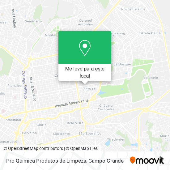 Pro Quimica Produtos de Limpeza mapa