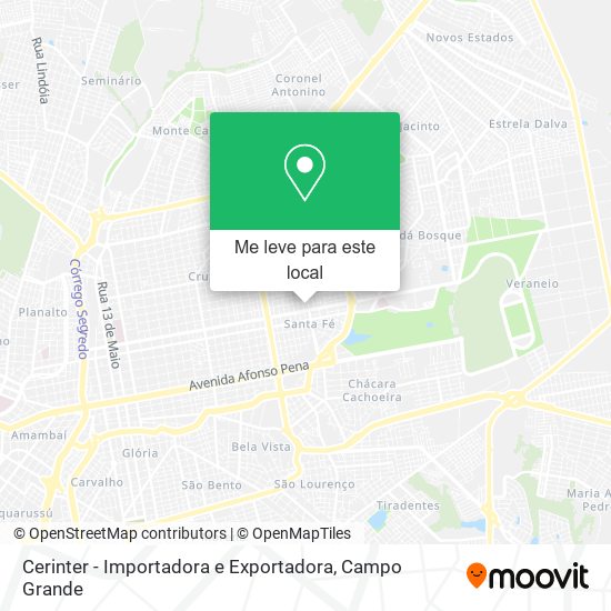 Cerinter - Importadora e Exportadora mapa