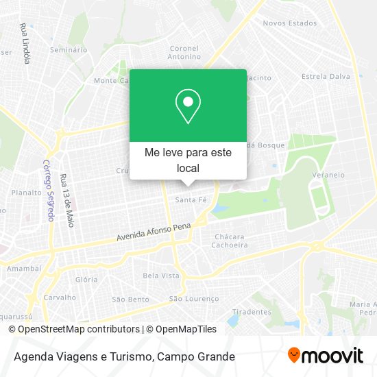 Agenda Viagens e Turismo mapa