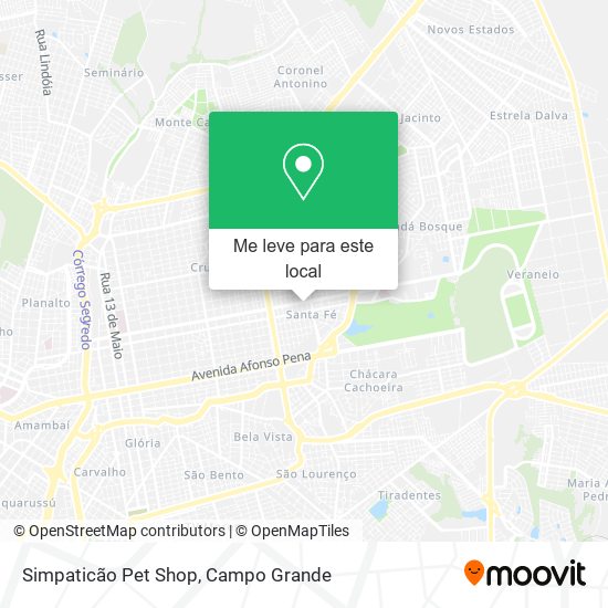 Simpaticão Pet Shop mapa