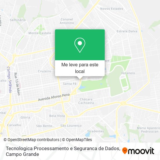 Tecnologica Processamento e Seguranca de Dados mapa