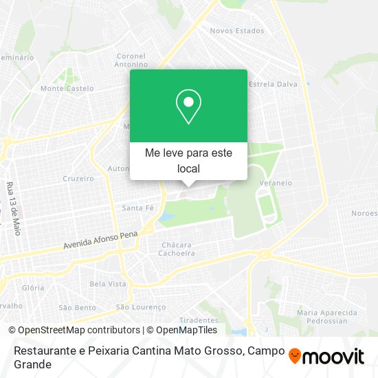 Restaurante e Peixaria Cantina Mato Grosso mapa