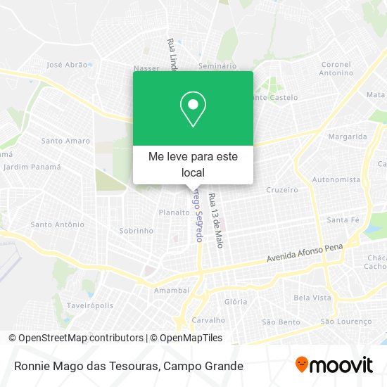 Ronnie Mago das Tesouras mapa