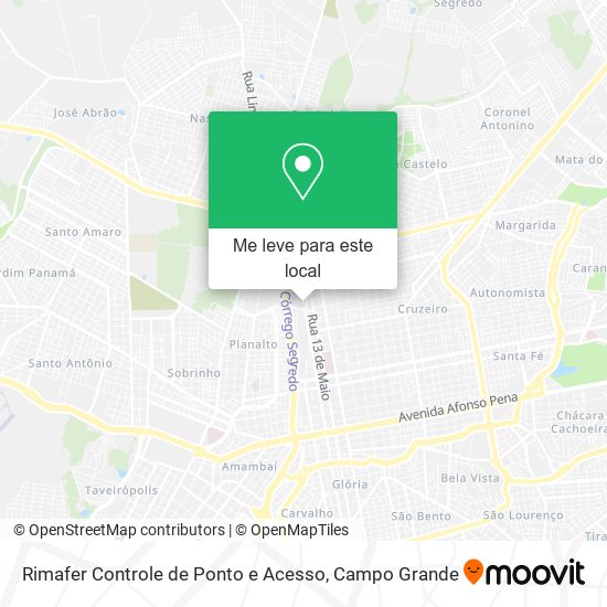 Rimafer Controle de Ponto e Acesso mapa