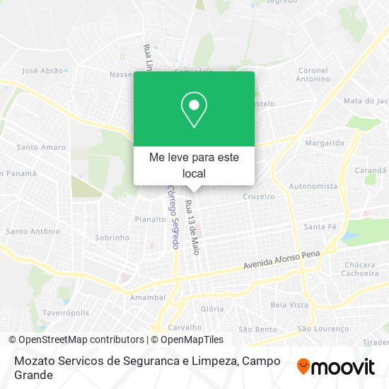 Mozato Servicos de Seguranca e Limpeza mapa