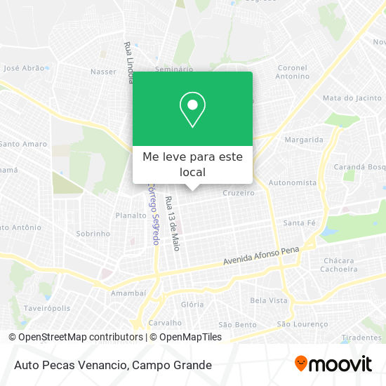 Auto Pecas Venancio mapa