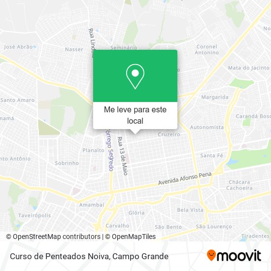 Curso de Penteados Noiva mapa