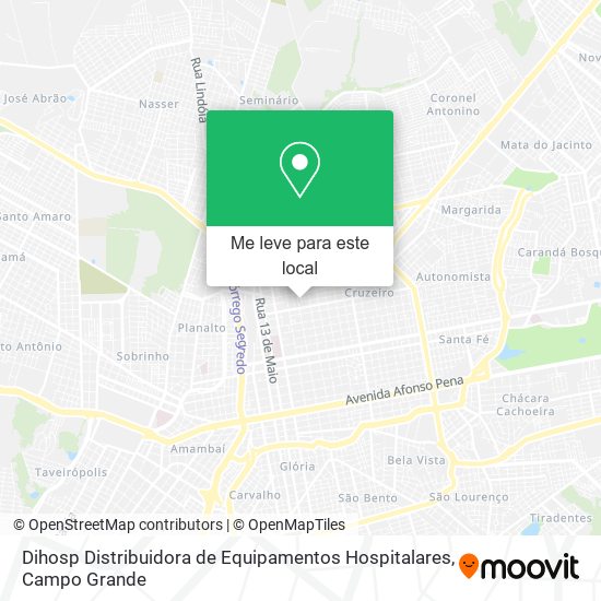 Dihosp Distribuidora de Equipamentos Hospitalares mapa