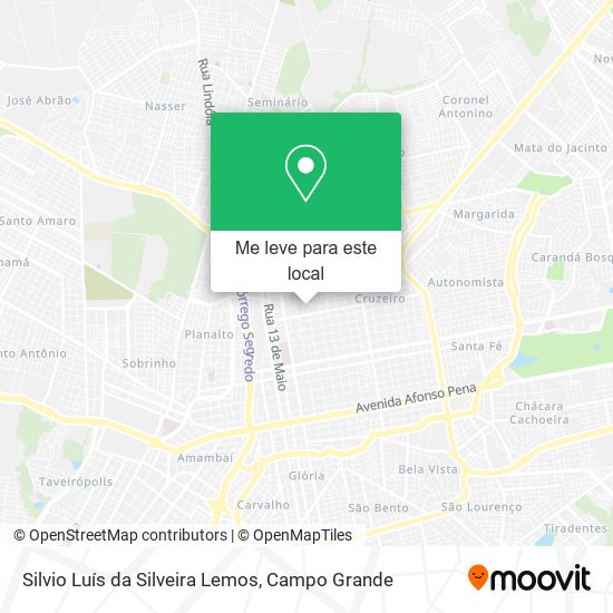 Silvio Luís da Silveira Lemos mapa