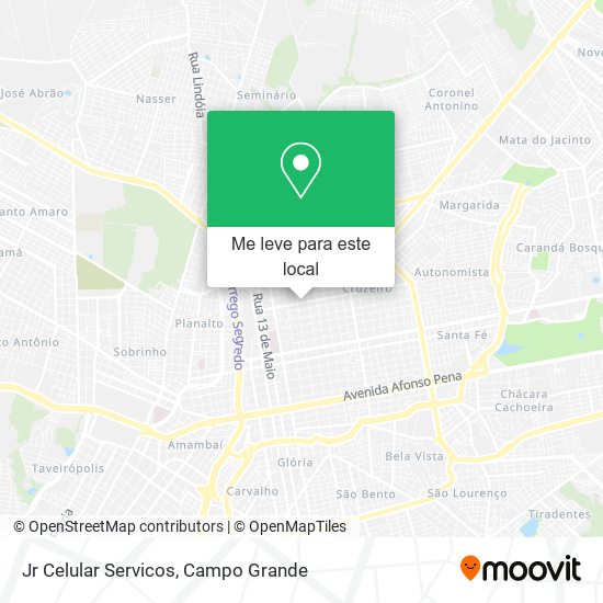 Jr Celular Servicos mapa