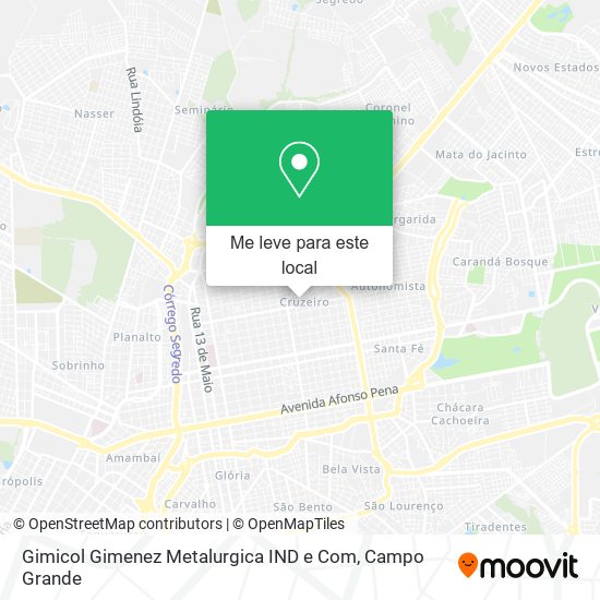 Gimicol Gimenez Metalurgica IND e Com mapa