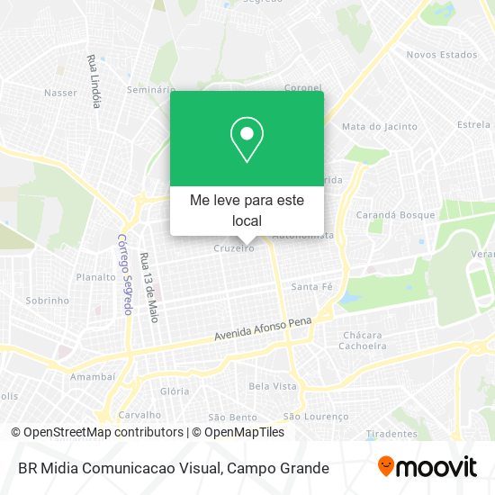 BR Midia Comunicacao Visual mapa