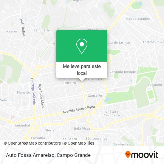 Auto Fossa Amarelao mapa