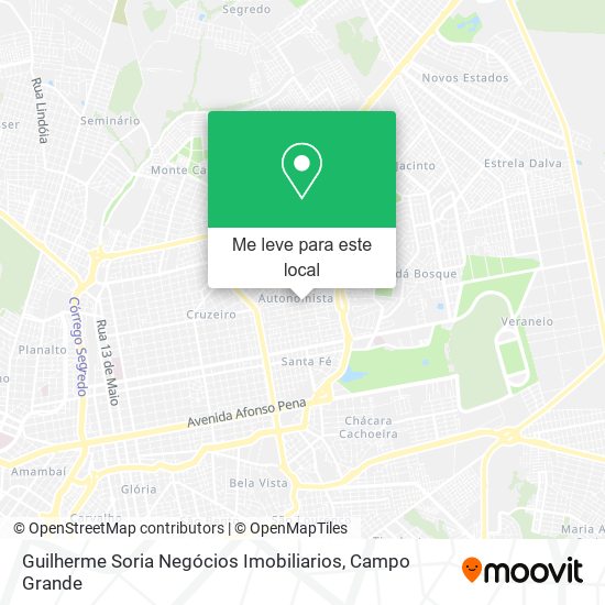 Guilherme Soria Negócios Imobiliarios mapa