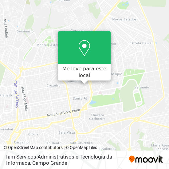 Iam Servicos Administrativos e Tecnologia da Informaca mapa