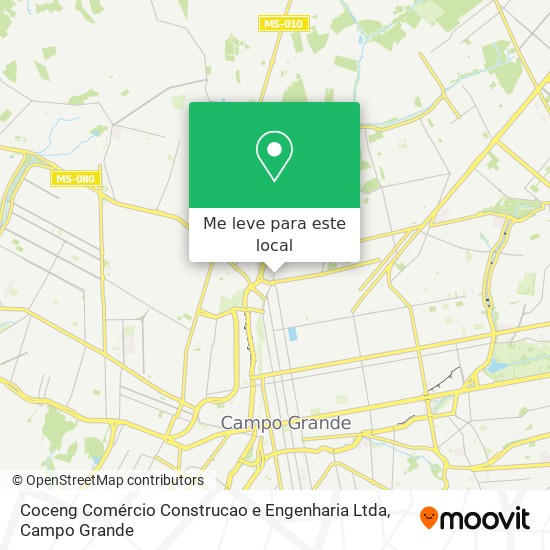 Coceng Comércio Construcao e Engenharia Ltda mapa