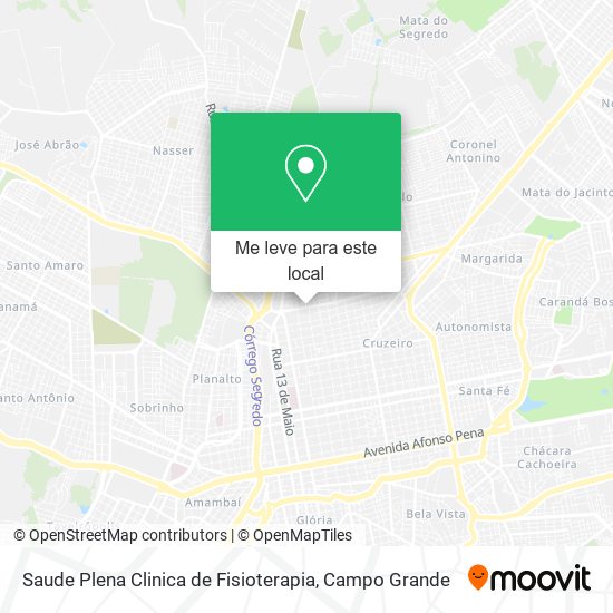 Saude Plena Clinica de Fisioterapia mapa