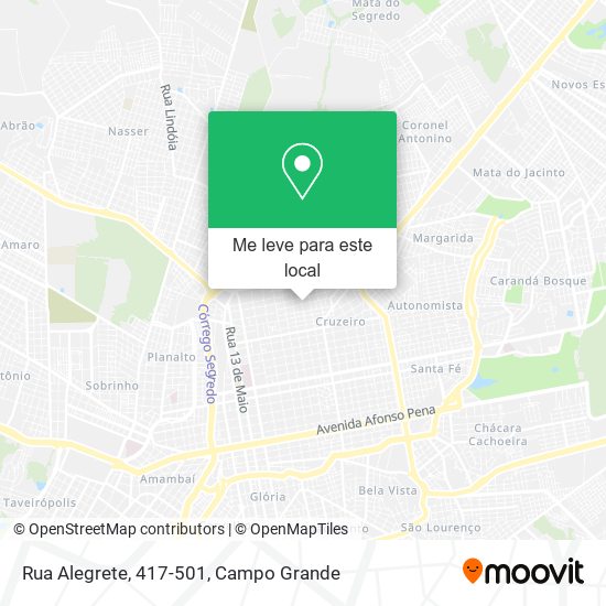 Rua Alegrete, 417-501 mapa