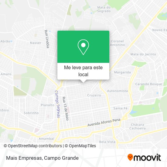 Mais Empresas mapa