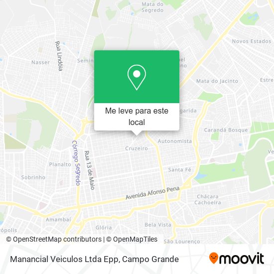 Manancial Veiculos Ltda Epp mapa