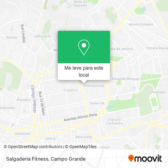 Salgaderia Fitness mapa