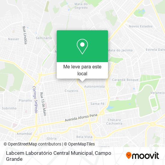 Labcem Laboratório Central Municipal mapa