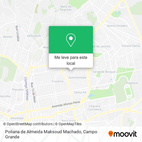 Poliana de Almeida Maksoud Machado mapa