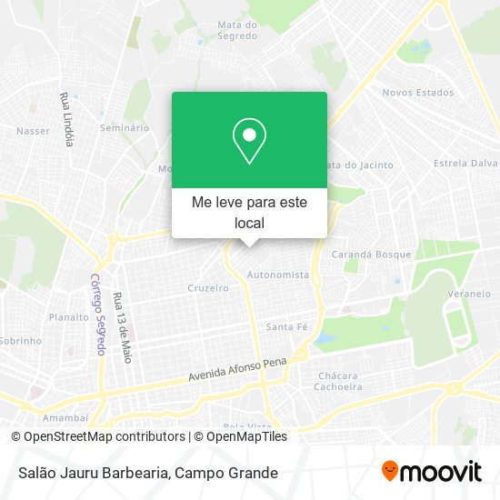 Salão Jauru Barbearia mapa