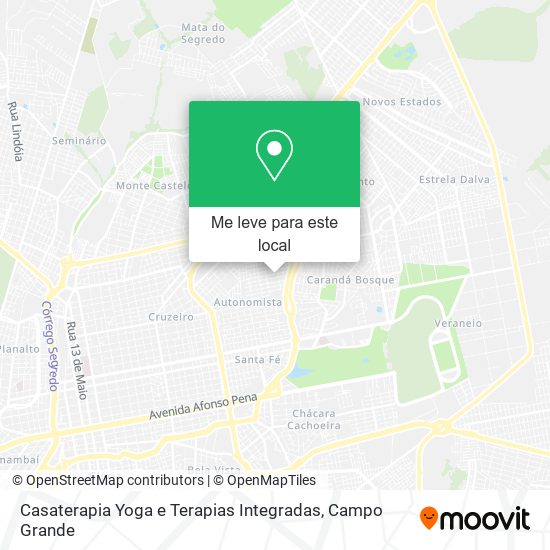 Casaterapia Yoga e Terapias Integradas mapa