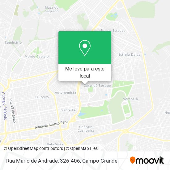 Rua Mario de Andrade, 326-406 mapa