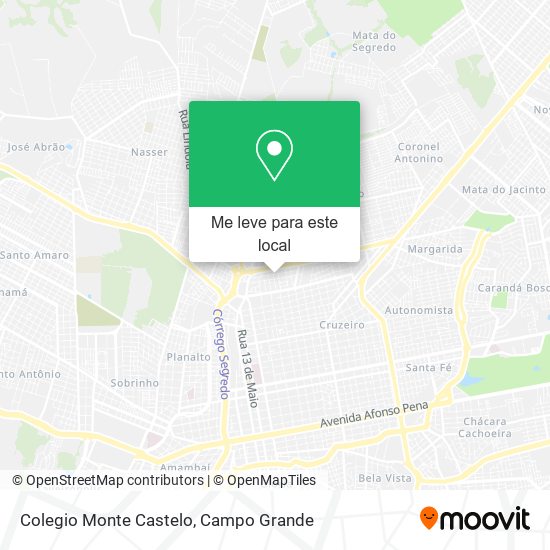 Colegio Monte Castelo mapa