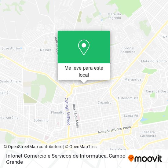 Infonet Comercio e Servicos de Informatica mapa