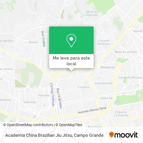 Academia China Brazilian Jiu Jitsu mapa