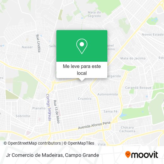 Jr Comercio de Madeiras mapa