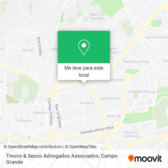 Tinoco & Secco Advogados Associados mapa