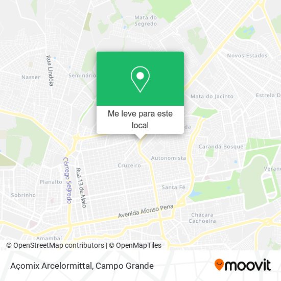 Açomix Arcelormittal mapa