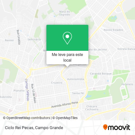 Ciclo Rei Pecas mapa