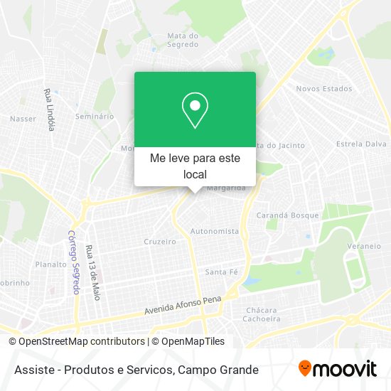 Assiste - Produtos e Servicos mapa