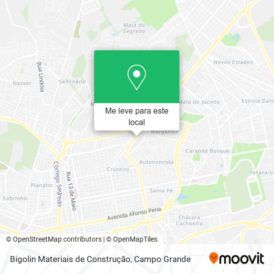 Bigolin Materiais de Construção mapa