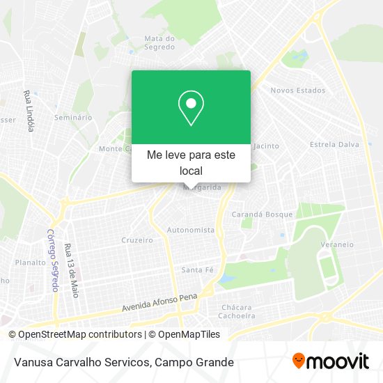 Vanusa Carvalho Servicos mapa