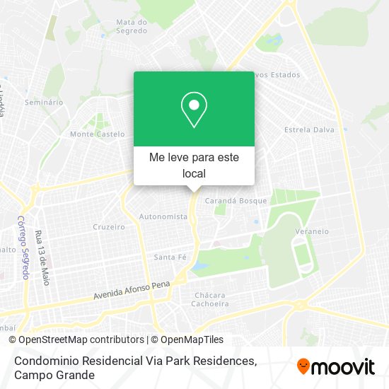 Condominio Residencial Via Park Residences mapa