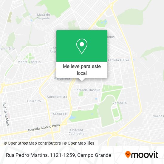 Rua Pedro Martins, 1121-1259 mapa