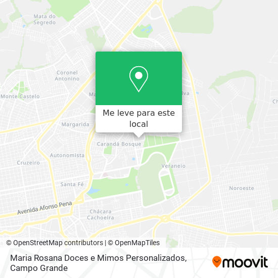 Maria Rosana Doces e Mimos Personalizados mapa