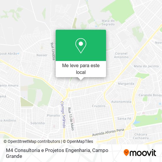 M4 Consultoria e Projetos Engenharia mapa