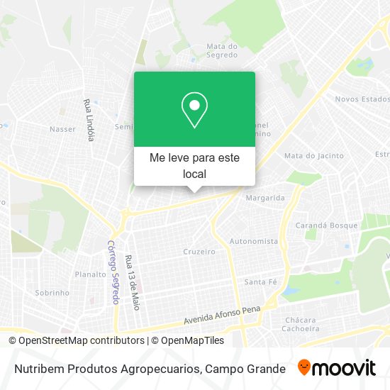 Nutribem Produtos Agropecuarios mapa