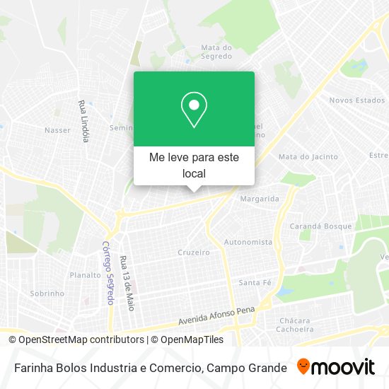 Farinha Bolos Industria e Comercio mapa