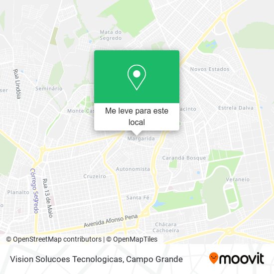 Vision Solucoes Tecnologicas mapa