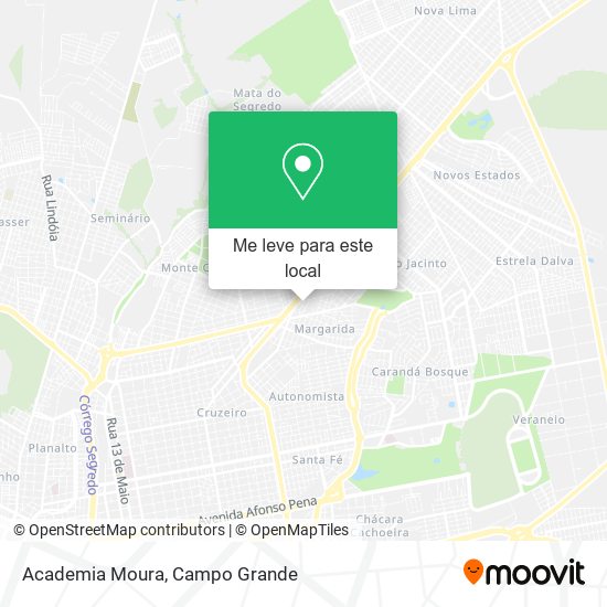 Academia Moura mapa
