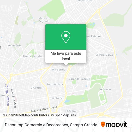 Decorlimp Comercio e Decoracoes mapa